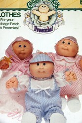 6981 CABBAGE PATCH PREEMIES HATS,ROMPER,DRESS,BUNTING PATTERN